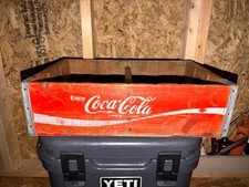 Coca-Cola 1973 Vintage Wooden Bottle Carrier Crate Enjoy Coca-Cola Red picture