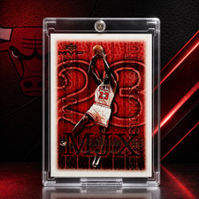 Michael Jordan Insert SP Authentic 90s Chrome Foil Silver Bulls Jersey #23 picture