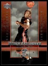 2003-04 Upper Deck Rookie Exclusives #5 Dwyane Wade BASKETBALL Miami Heat picture