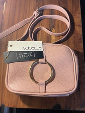 New Isabella Pink Crossbody Vegan bag - 9 wide x 7 Height picture
