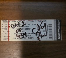 WWE Survivor Series 2011 MSG Ticket Stub Signed CM Punk With Inscription picture