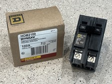 Square D HOM2100 , 100 Amp Circuit Breaker 120/240VAC 2P NEW IN BOX, US SELLER picture