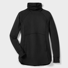 Duluth Women's Plushcious Funnelneck Tunic, Jet Black picture