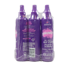 3 PACK Aussie SPRUNCH Non-Aerosol Hair Spray for Curly or Wavy Hair, 8.5oz Each picture