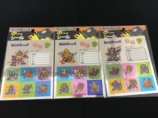 Barcode Battler II Convenience Wars Battle Seal 3-Pack Kutsuwa Deadstock picture