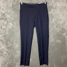 Tommy Hilfiger Mens Modern Fit TH Flex Stretch Plaid Performance Pants Navy picture