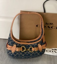 Coach Belted Ergo Shoulder Bag 26 Signature Denim CEN94 Denim picture