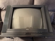 RCA Colortrak CRT Television Stereo Monitor F20551WN 19” TV Vintage 1991 picture