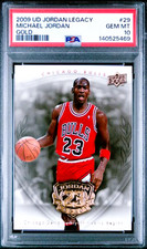 MICHAEL JORDAN 2009-10 UD LEGACY GOLD #29 PSA 10 GEM MINT BULLS picture