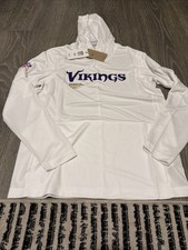 Nike Minnesota Vikings Dri-Fit White Lightweight Hoodie Men's Size: XL NWT picture