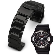 Black Metal Steel Replacement Band Fits Casio G-Shock Watch GA200 GA-201 #5002 picture