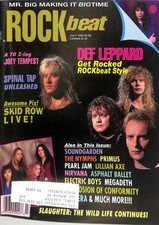 Rockbeat Magazine July 1992 Def Leppard Mr. Big picture