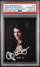 2016 Cryptozoic Supernatural #C6 Genevieve Padalecki Signed Auto PSA/DNA 10 Gem picture