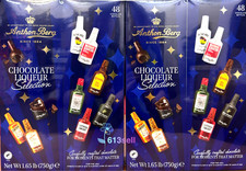 2 Pack Anthon Berg Dark Chocolate Liqueur Liquor filled Bottles 48ct 1.65lb Each picture
