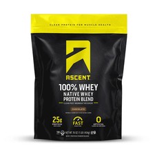 Ascent Native Fuel 100% Whey Protein Chocolate (4) 1lb 25g Gluten Free Exp 1/27  picture