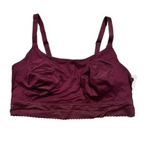 Women's So Soft Bralette - Auden Burgundy XXL, Red picture