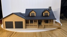 HO Scale House Log Cabin 3D Model picture