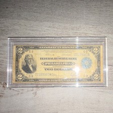 US 1918 $2 Battleship Note, Large, Philadelphia mint picture