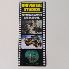 Vintage 1985 Universal Studios Hollywood Brochure A Team ET Jaws Knight Rider  picture