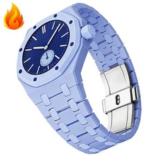 Bioceramics Case + Strap Wrist Band Bracelet Mod Kit for Swatch X AP Royal Pop picture