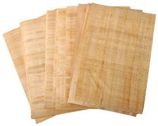Egyptian Papyrus Blank Paper Set of 50 Sheets for Art Projects Scrapbooking A... picture