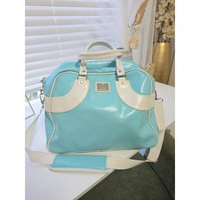 Lululemon VINTAGE Weekend Bowler Bag Blue White Floral Lining EXTREMELY RARE picture