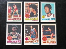 1977 TOPPS BASKETBALL COMPLETE MID-GRADE SET 1-132 LOADED EX AVG picture
