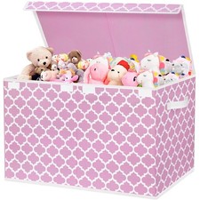 Toy Box for Girls, Kids - Large Toy Chest Organizers and Storage Boxes with Flip picture