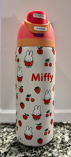 Miffy Strawberry Cherry Owala FreeSip 32 oz Stainless water bottle kawaii new picture