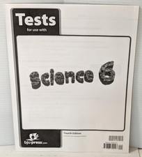 BJU Science 6 Tests 4th Edition 281345 Brand New   picture