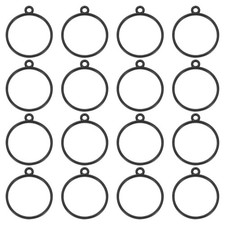 32Pcs Open Bezel Round Resin Bezels Pendants Open Back Bezel Black] picture