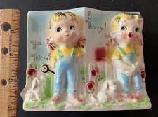 RARE Vintage 1950’s Rubens Ceramic Planter - You Thick? - I’m Thorry picture