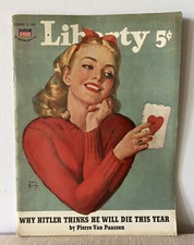 Liberty Magazine Feb. 22, 1941 Vintage Advertising Political Articles picture