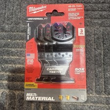 Milwaukee 49-25-1523 Carbide Teeth Multi-Material Oscillating Blades 3Pk picture