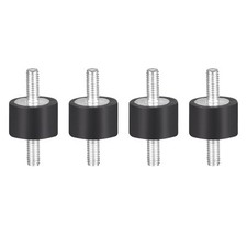 4pc 15 x 10mm Rubber Mounts with M4 x 10mm Studs  Vibration Isolators picture