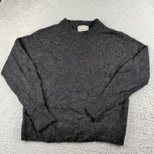Everlane Sweater Womens M Gray Alpaca Blend Pullover Casual Soft Ribbed Knit picture