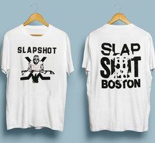 Collection Slapshot Boston White T Shirt Full Size S to 5XL AL1182 picture