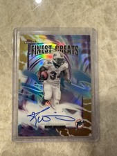 Topps 2025 Topps Finest Ricky Williams Finest Greats Auto /50 #FGA-RW Dolphins picture