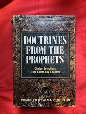 Doctrines From the Prophets compiled by Alma Burton 1977 HC picture