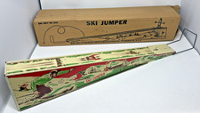 Vintage Wolverine Ski Jumper Tin Litho Ramp Original Box Spring Works No Skier picture