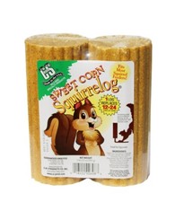 C&S Products SQUIRRELOG Wildlife Squirrel and Critter Food Corn 2 Logs 32 oz 608 picture