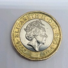 2016 Great Britain £1 Pound Coin – Queen Elizabeth II Shield Design Bi-Metallic picture