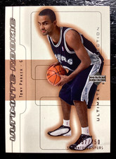 2001-02 Upper Deck Ultimate Collection  TONY PARKER  /750 #64 Rookie RC HOF picture