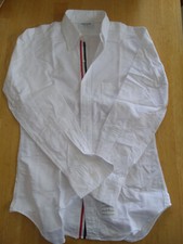 NWOT Thom Browne White Oxford Cloth Button Down Grosgrain Placket TB2 15-33 picture