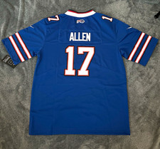 Josh Allen #17 Blue & White Stitched Football Jersey sNWT - Men’s Medium picture