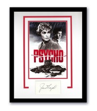 Psycho Janet Leigh Autographed Signed 11x14 Framed Poster Hitchcock Horror ACOA picture