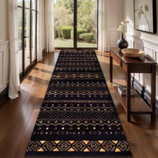 SERISSA 2x10 Washable Non-Slip Boho Runner Rug For Hallway picture