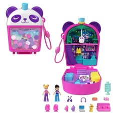 Polly Pocket Bubble Tea Panda Compact with 2 Micro Dolls and Pet Panda picture
