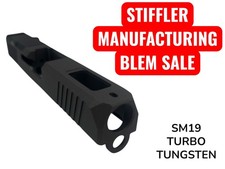 BLEM Turbo For G19 custom Slide gen3 NEW cerakote upper stripped Tungsten picture