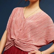 ANTHROPOLOGIE ERI + ALI PINK TWIST-FRONT 